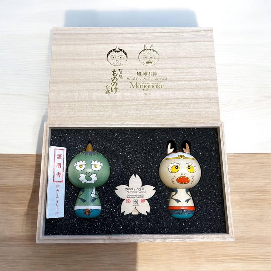 村上隆もののけ京都風神雷神こけし