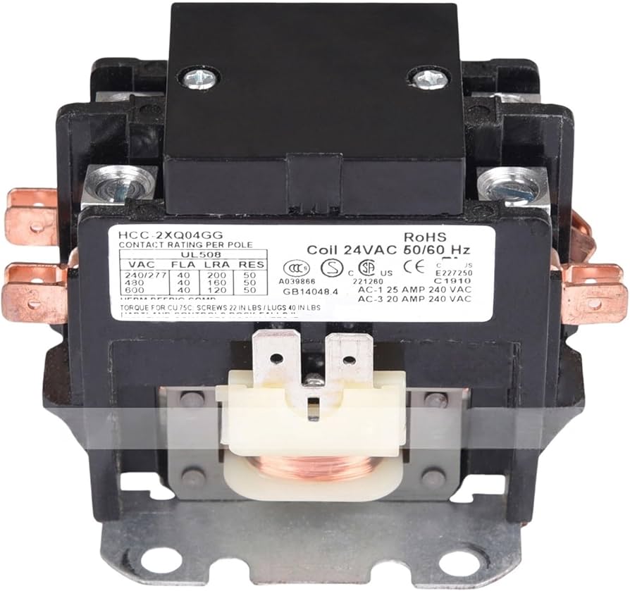 Amazon.com: SHHJCO AC contactor HCC-2XQ04GG 24V 40A : Industrial
