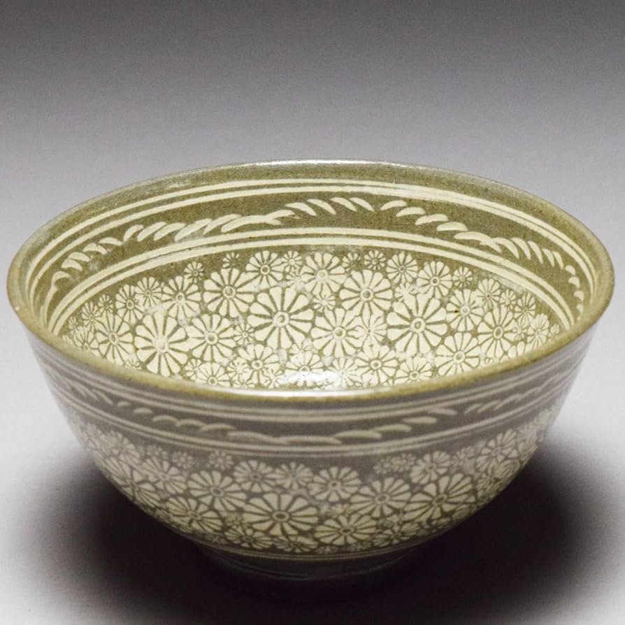 茶道具 茶碗 斑唐津茶碗 韓国人間国宝 申相浩 N284C