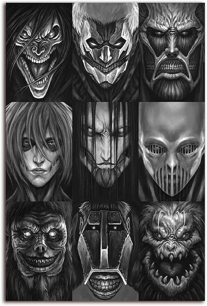 Amazon.co.jp: 進撃の巨人ポスター アニメ壁画キャンバス プリント