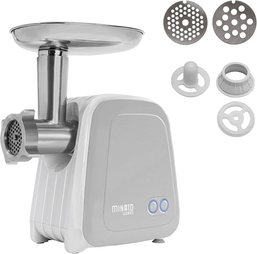 Amazon.co.jp: ミナトワークス 電動ミンサー HMM-5 グレー(G) 2種