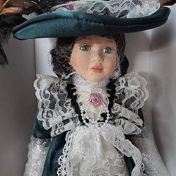 Amazon | 人形 ドール ヴィンテージ 西洋人形 ビスクドール 約40〜41cm