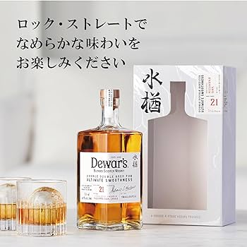 Amazon.co.jp: デュワーズ ダブルダブル 21年ミズナラ [ スコッチ