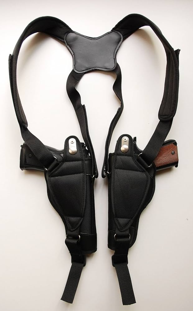 Amazon.co.jp: ダブルショルダーホルスター 拳銃2丁 ショルダー