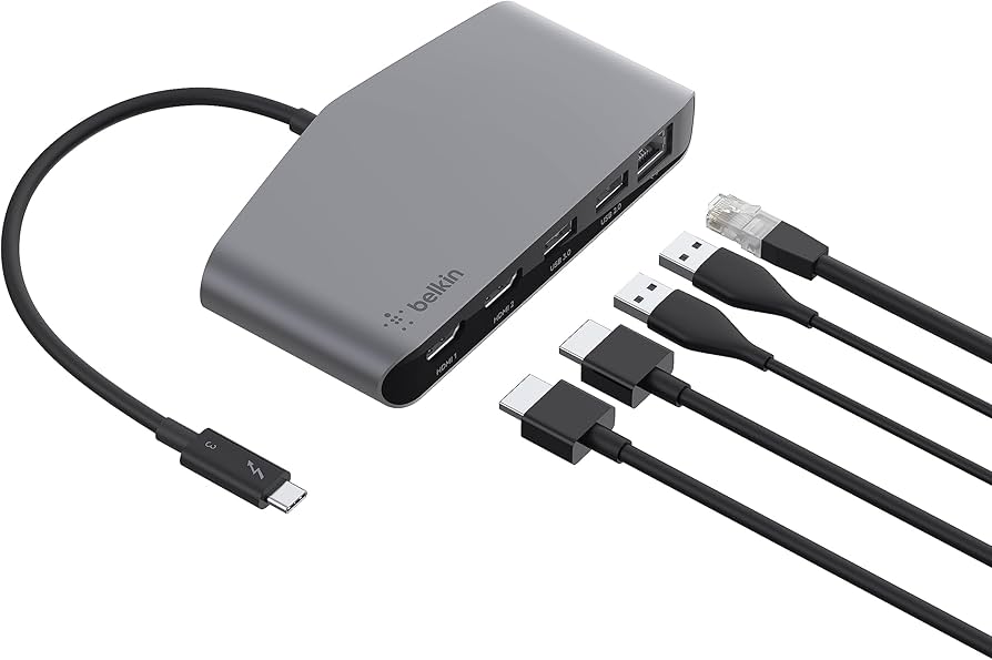 Amazon.com: Belkin Thunderbolt 3 Dock Mini HD With Cable - Usb C