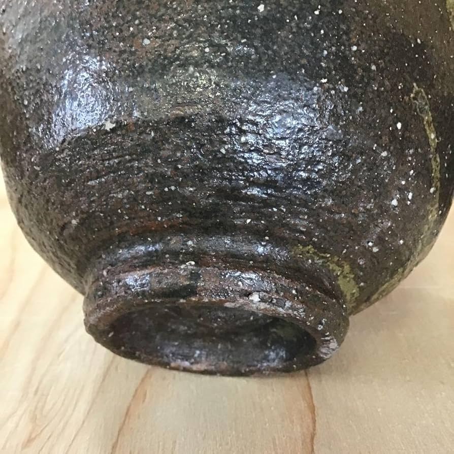 Amazon.co.jp: 茶道具 茶碗 高麗茶碗柿の蔕 韓国人間国宝 申相浩 桐共