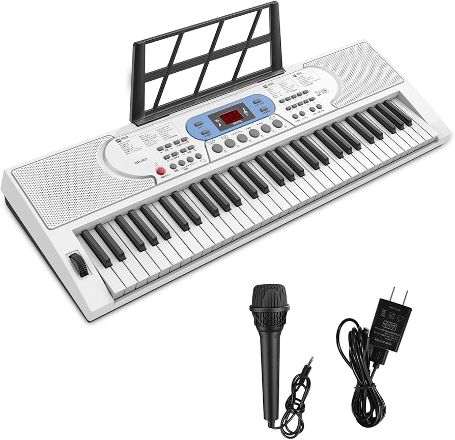 Amazon.co.jp: 電子ピアノ 61鍵盤 キーボード ピアノ 70デモ曲 200音色