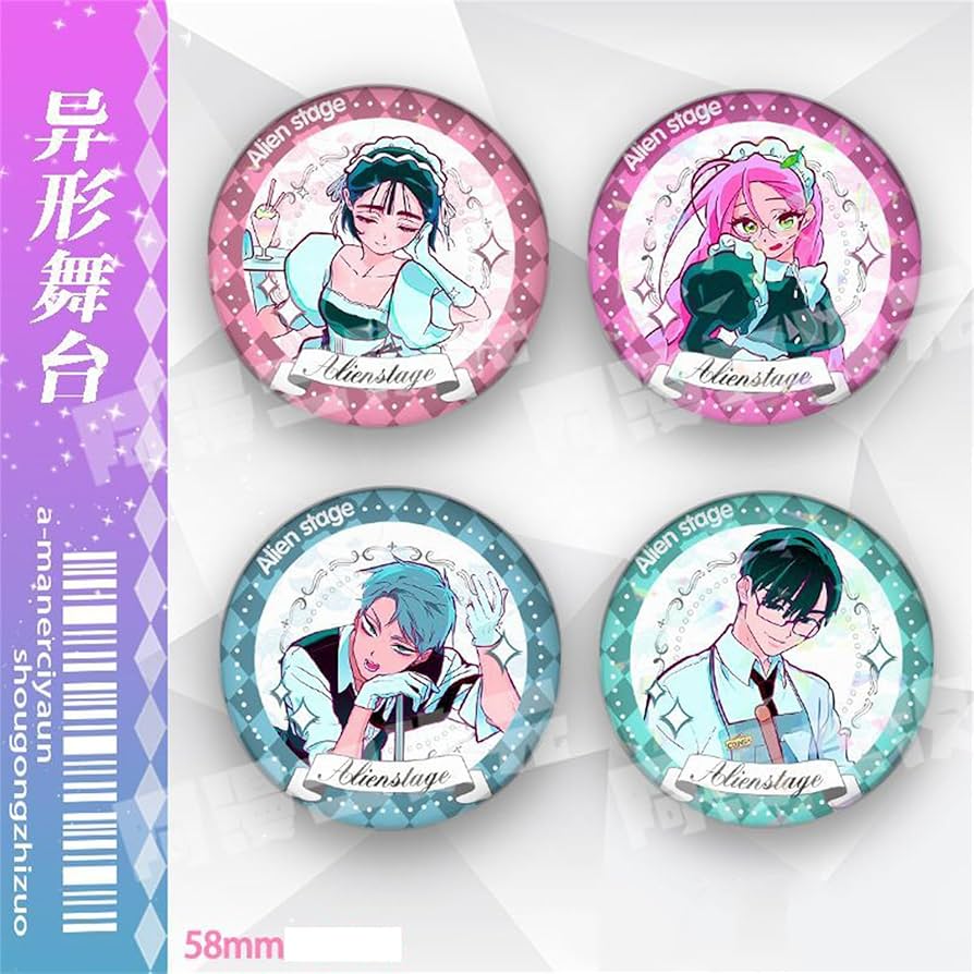 正規品】エイリアンステージ エイステ ティル グリッター缶バッジ 中国