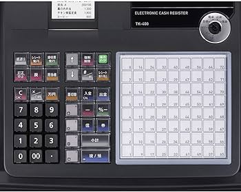 Amazon | カシオ レジスター 4部門 飲食店向け 小型 ドロア TK-400-BK