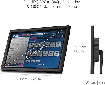 Amazon.com: ViewSonic TD2423D 24 Inch 1080p 10-Point Multi IR