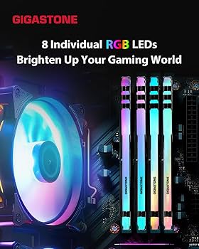 RGB DDR4 RAM】GIGASTONE Game TURBO 16GB Kit (2x8GB) DDR4 3600MHz