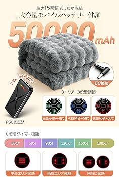 Amazon.co.jp : 電気毛布 掛け 敷き 【2025新登場 15箇所ヒーター内蔵
