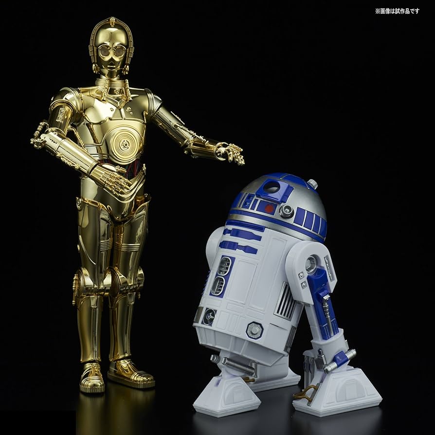 Amazon.com: Bandai Hobby Star Wars Character Line C-3PO & R2-D2