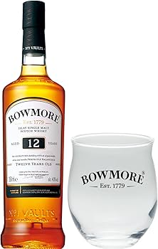 Amazon.co.jp: シングルモルトウイスキー ボウモア 12年 350ml