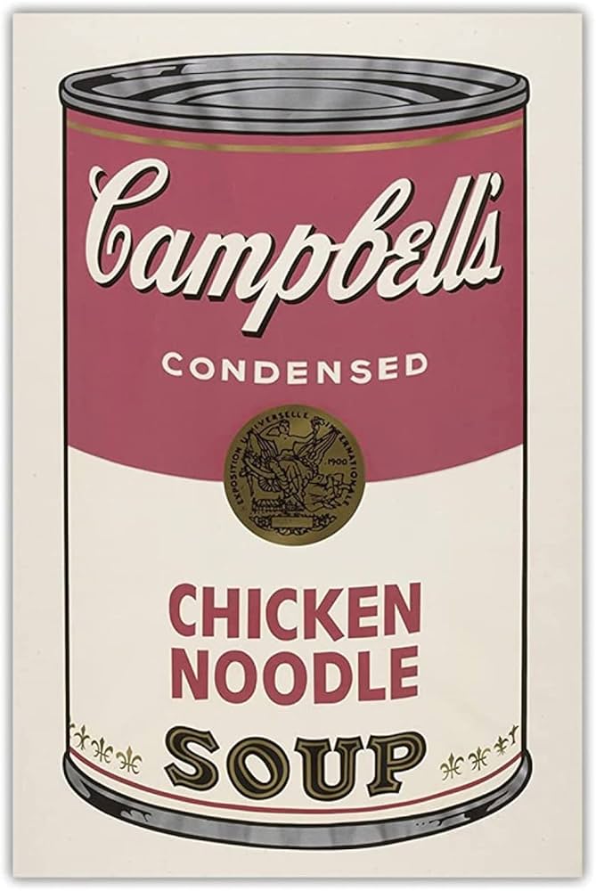 Campbells Soup Series II/ウォーホル/額装済 Sunday B Morning版