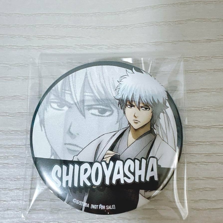 銀魂 坂田銀時 缶バッジ 1番カフェ ジャンフェス 白夜叉 3年Z組 ホスト