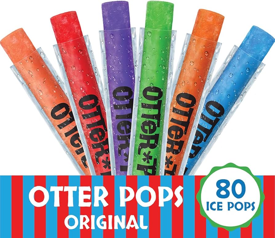 Amazon.com: Otter Pops Freezer Ice Bars, Fat Free Ice Pops