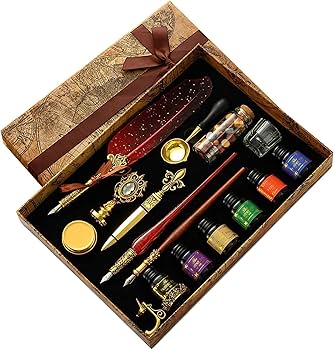 Amazon | TOMMYFIELD 羽ペン 羽根ペン セット つけぺん アンティーク