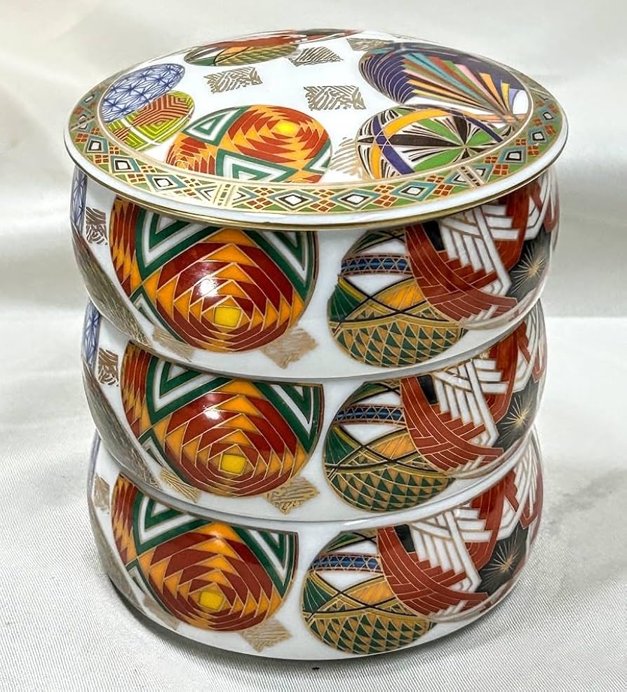 前畑陶器 庫山窯 色絵手まり 菓子鉢 廃番・希少 前畑陶器 庫山窯 美品