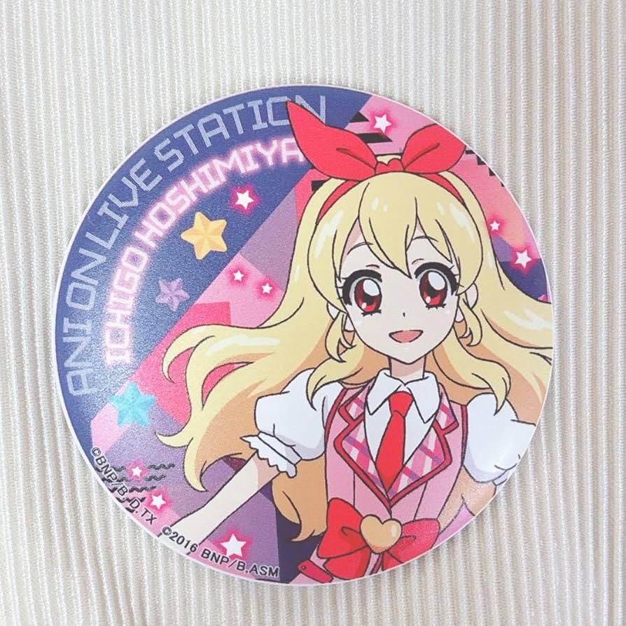アイカツ アニON マグバッジ 星宮いちご アイカツ アニon 星宮いちご