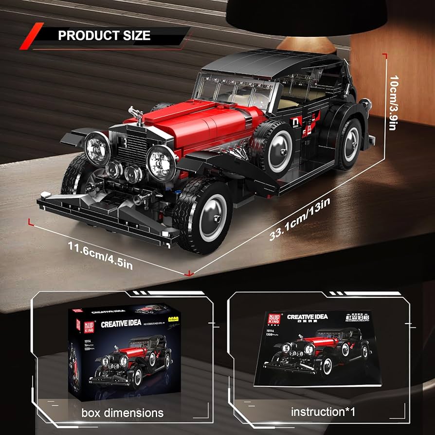 Amazon.co.jp: Mould King 10114 MOC Technology旧式自動車模型積木