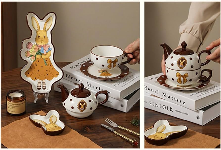 Amazon.co.jp: 食器セット 童話風 兎 うさぎ ギフトボックス お皿