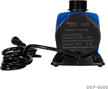 Yねー 最新DCポンプ 最大5500L/H 6段階調整可能 両陸両用ポンプ 最新