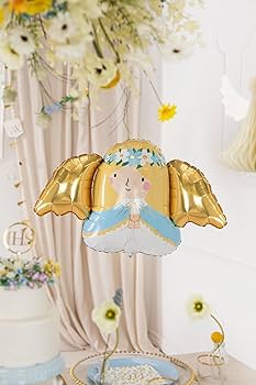 Amazon.com: Angel Communion Balloons PartyDeco 30x18 Inch, First