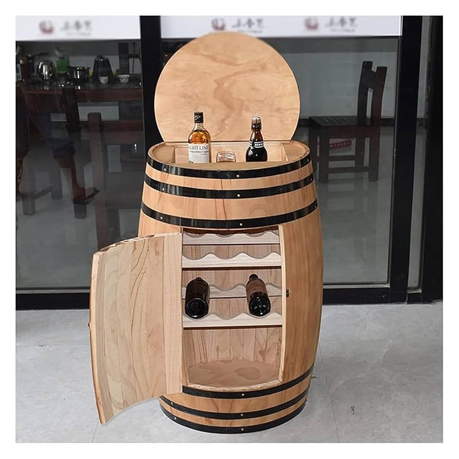 ヴィンテージ 樽型 ワインラック キャビネット 木製 レア