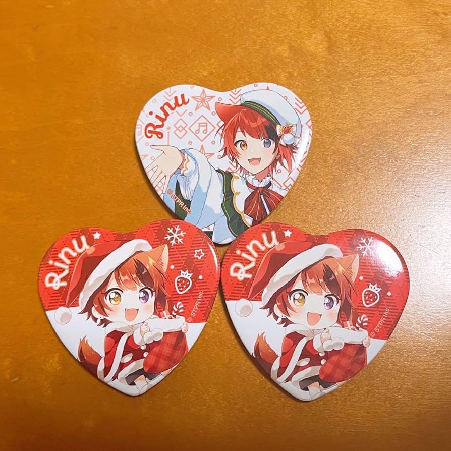 すとぷり さとみ ハートの缶バッチ 2023 クリスマス winter デフォ