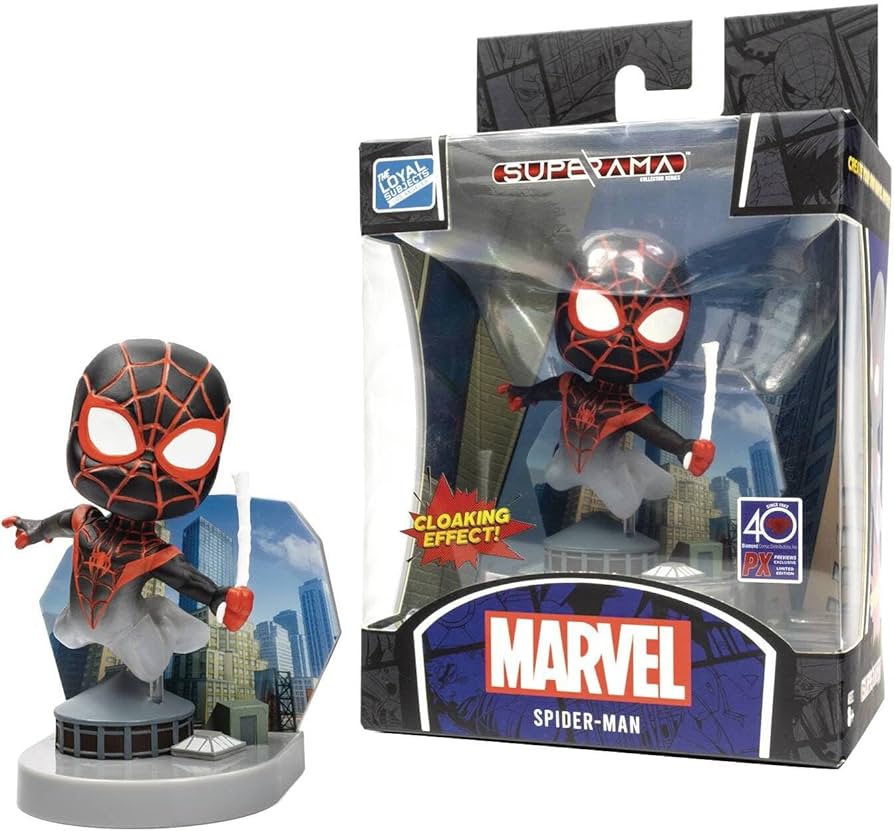 Amazon.com: Spider-Man: Miles Morales Cloaking PX Marvel Superama
