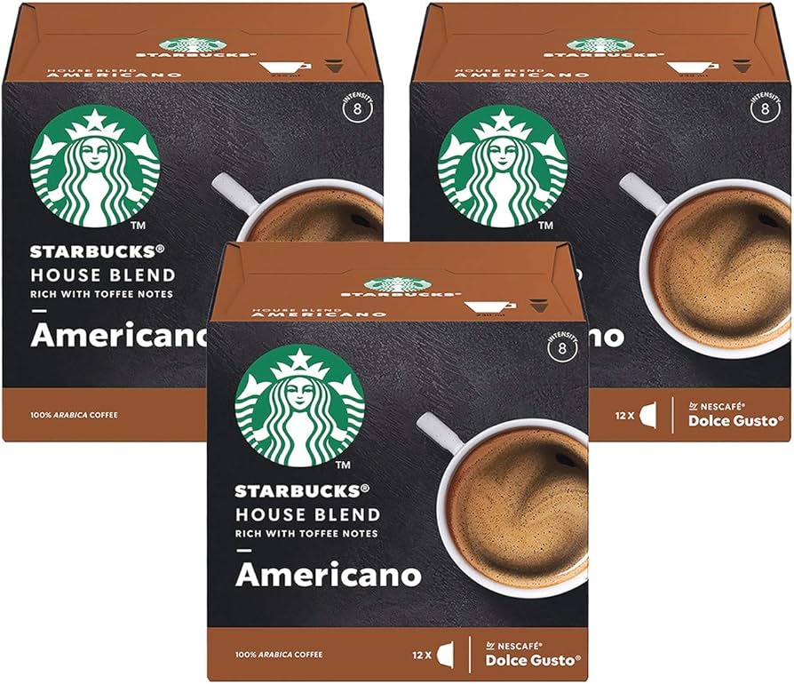 Amazon.com: Nescafe Dolce Gusto Starbucks House Blend Americano x