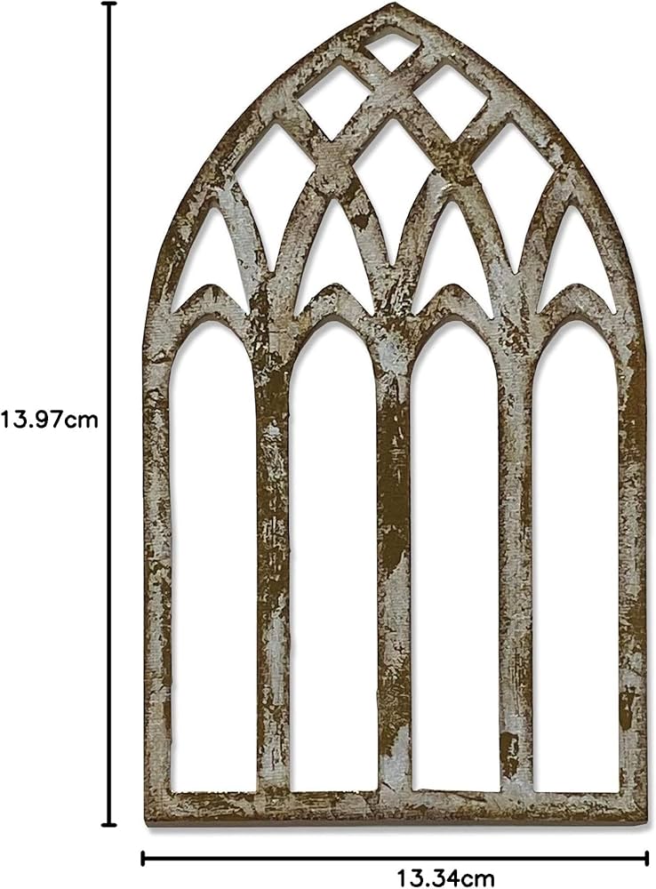 Sizzix Bigz Die 664974 Cathedral Window by Tim Holtz, Multicolor