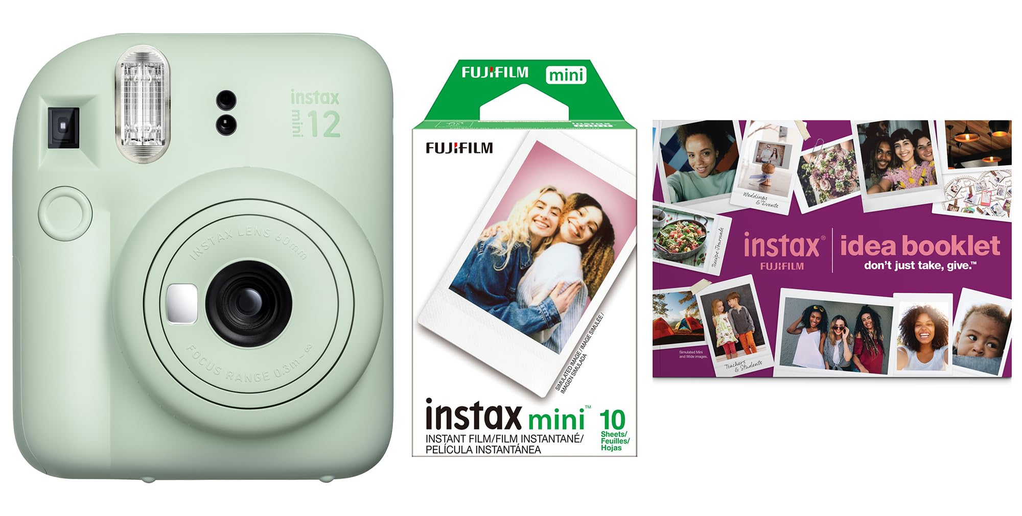 Amazon.com : Fujifilm INSTAX MINI 12 Green Bundle 2025 : Electronics