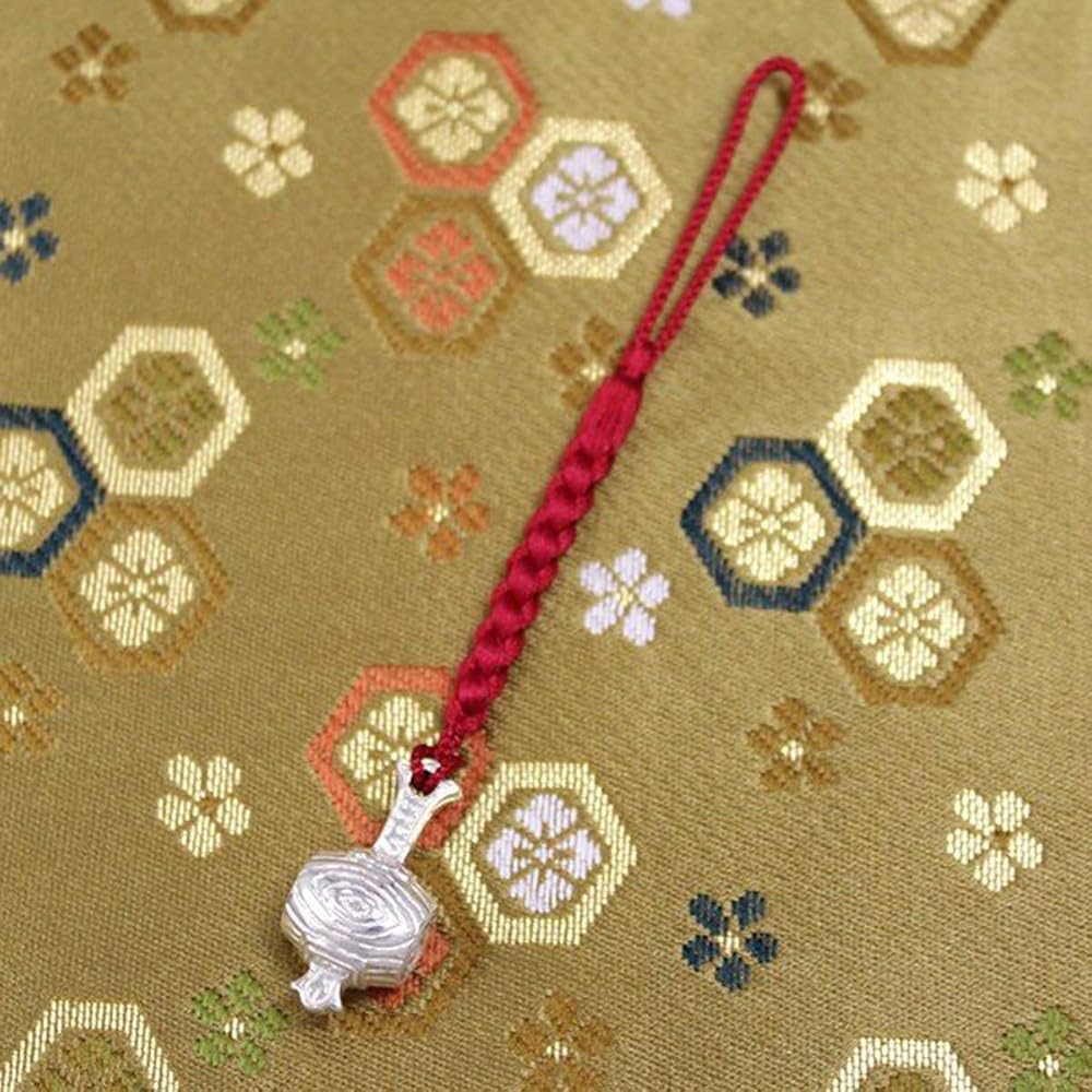 Amazon.co.jp: [梅都工房] 根付 銀製 打ち出の小槌 こづち 作品