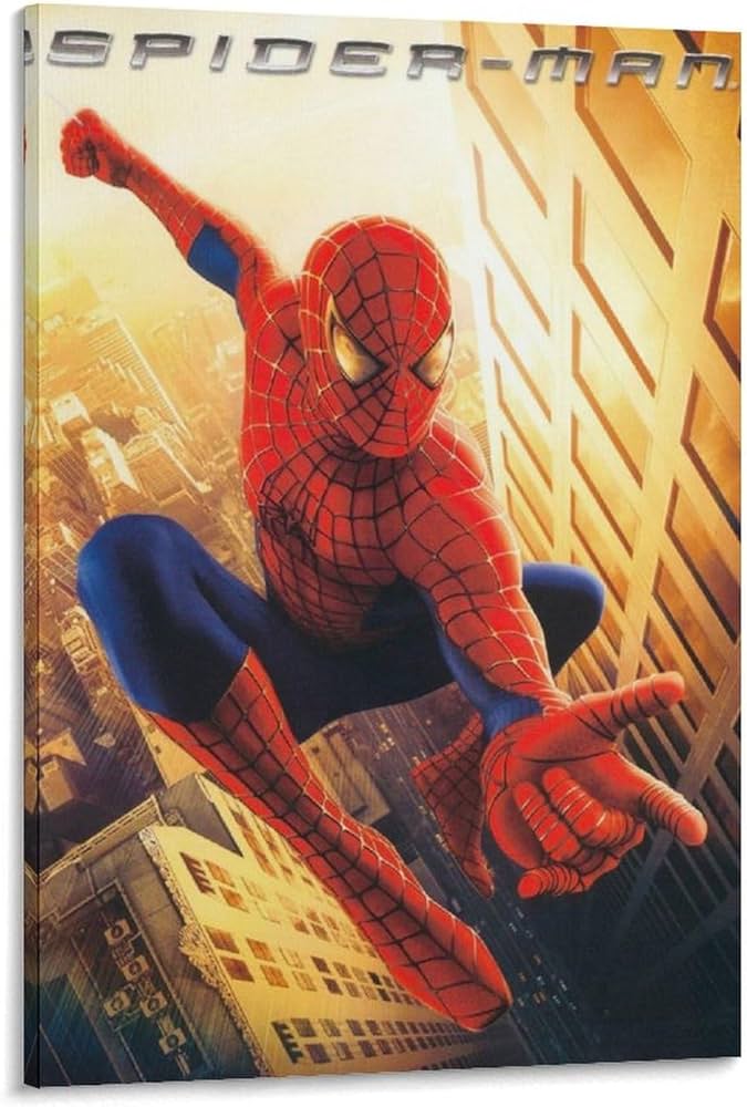 Amazon.co.jp: 映画ポスター スパイダーマン キャンバスアートポスター