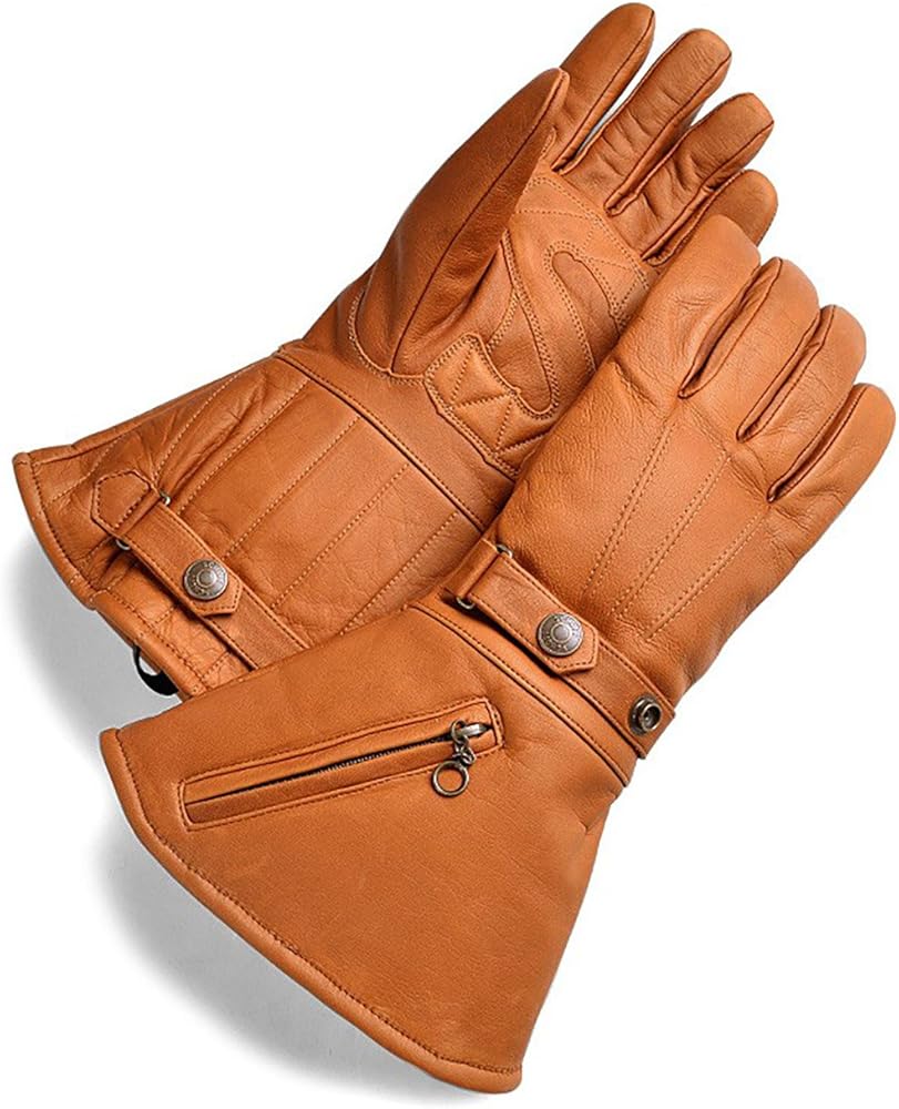 Amazon | Schott ショット 3149024 ウィンター レザーグローブ LONG (M