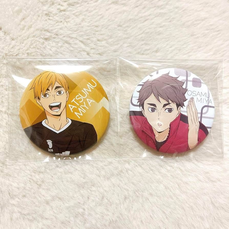 ハイキュー 宮侑 宮治 缶バッジ カラパレ