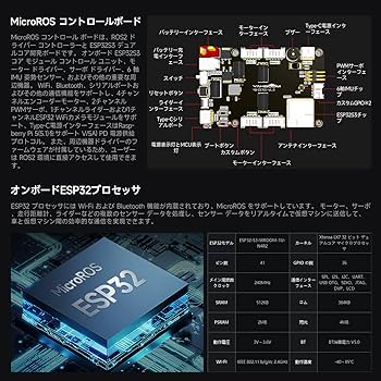 Amazon | Yahboom MicroROSロボットキット仮想マシンPC制御、ROS AI