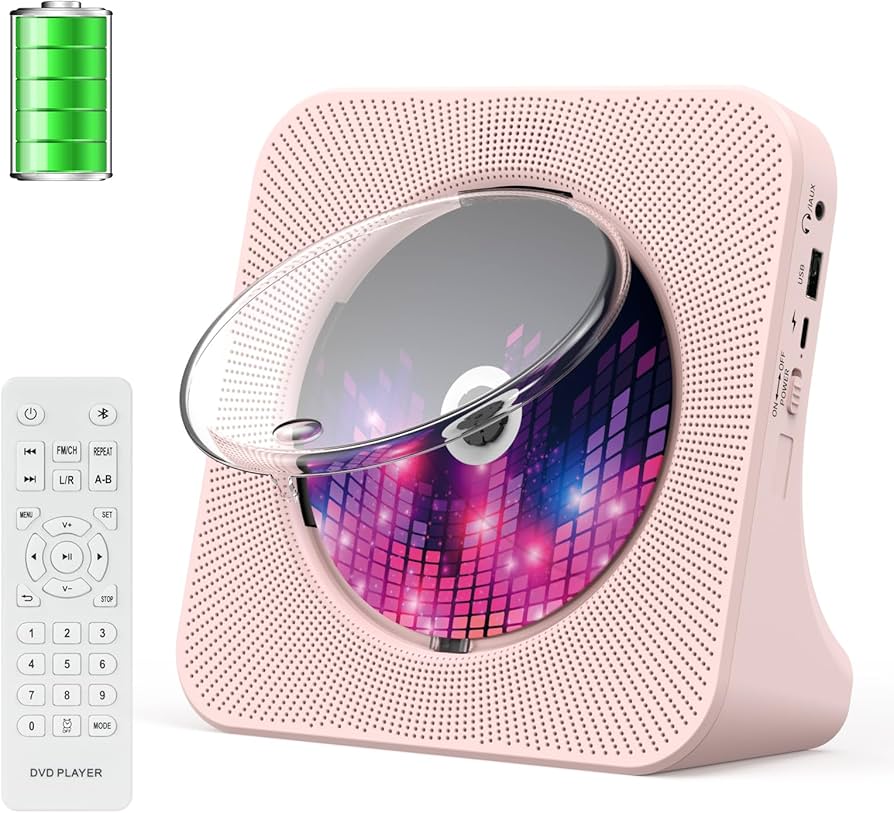 Amazon.co.jp: CDプレーヤー 卓上置き式 1台多役 CDラジカセ