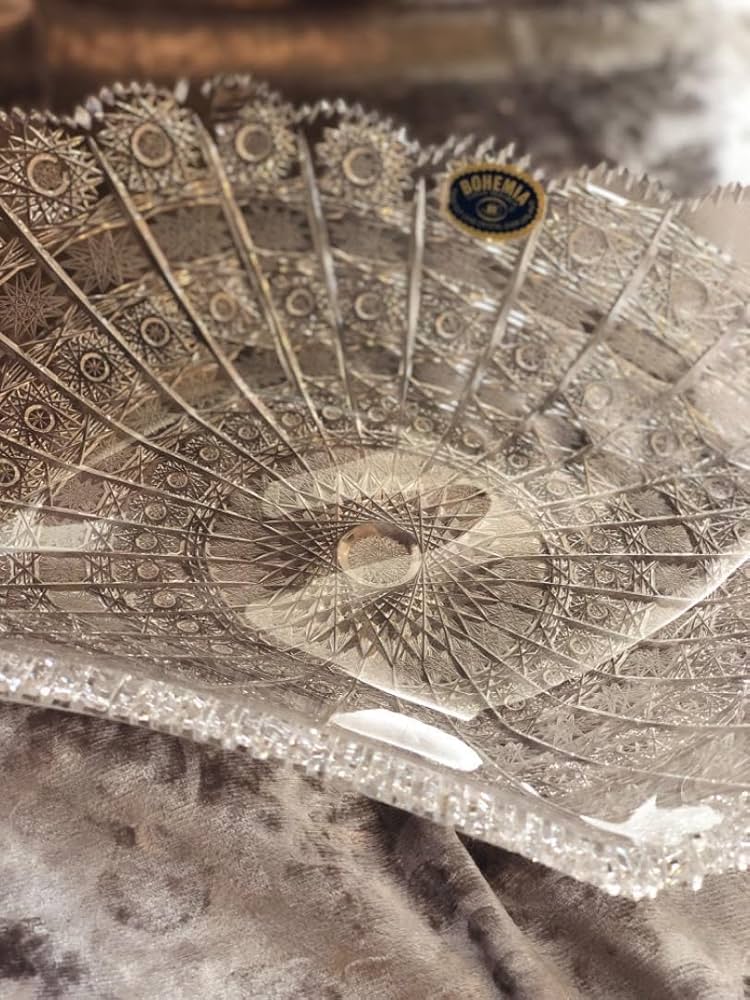 BOHEMIA ボヘミアクリスタルチェコプレート皿500PKフルーツ