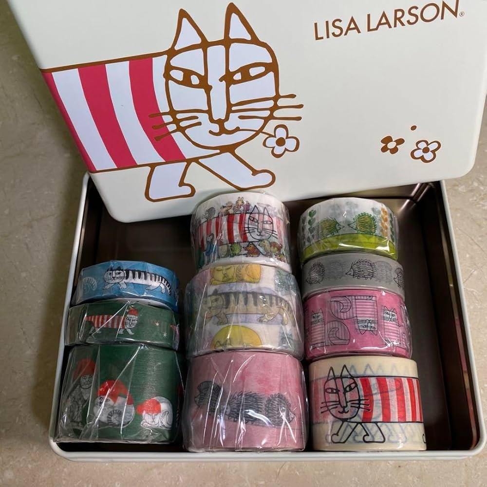 Amazon.co.jp: リサラーソン マスキングテープ マイキー 缶ケース