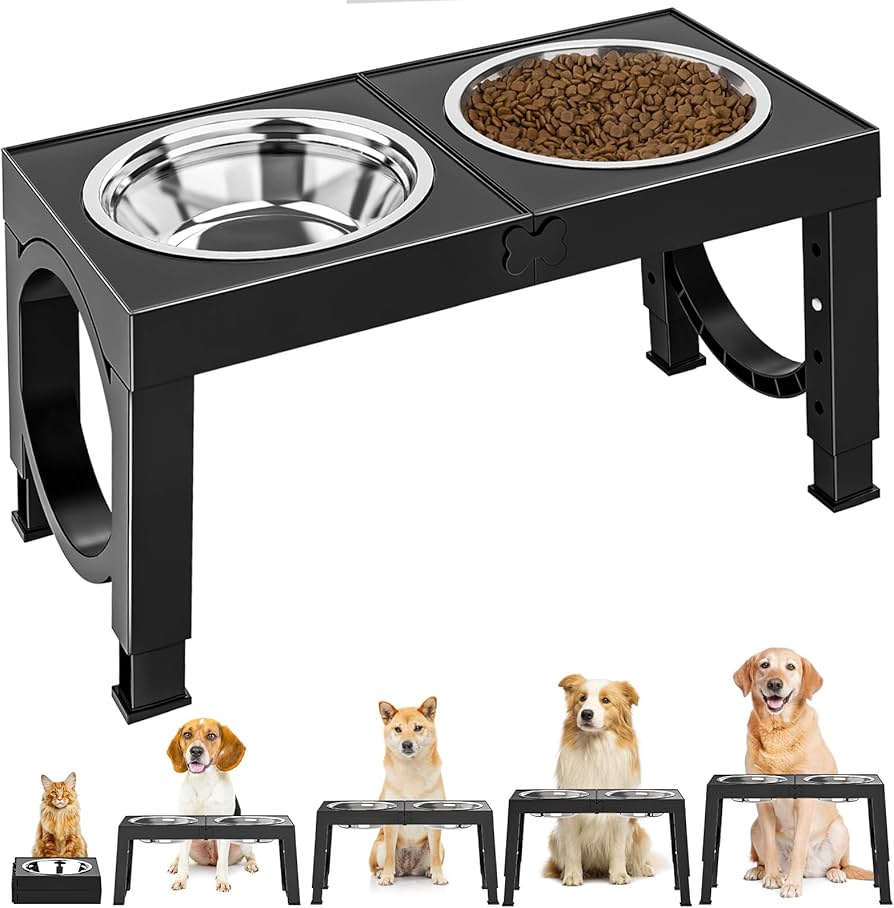 Amazon | Aystkniet犬 食器台 ペット 餌台 ステンレスボウル 食器 エサ