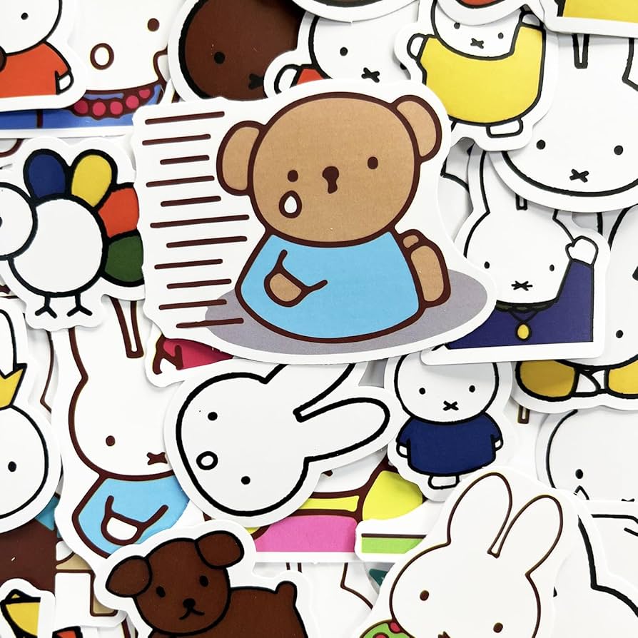 Amazon.co.jp: 100枚入り かわいい ウサギ ステッカーパック アニメ