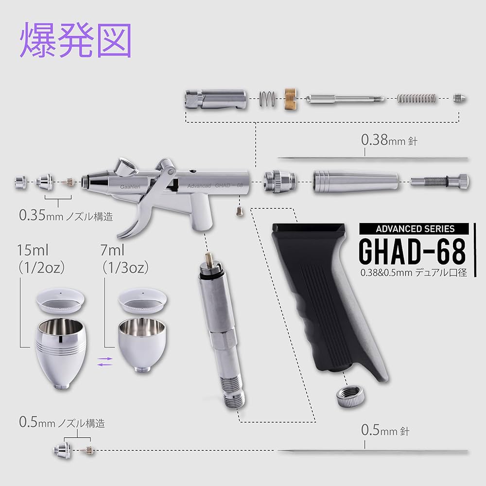 ヨ*シ様 エアブラシ ダブルアクション プラモデル 塗装用品 Gaahleri