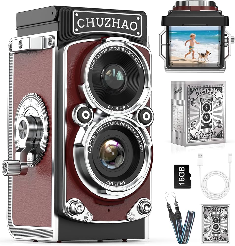 Amazon.co.jp: CHUZHAO ミニレトロカメラ: 1080Pミニレトロデジタル