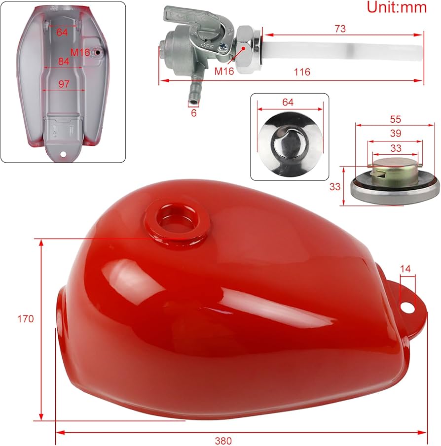 Amazon | FLYPIG 燃料ガソリンタンク ホンダ ミニ トレイル Z50 Z50J