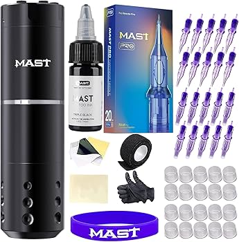 Amazon | マストタトゥーガンキット、ワイヤレス完全タトゥーキット