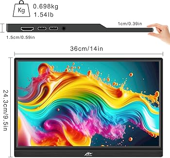 Amazon.co.jp: モバイルモニター 16インチ Kenowa 1920x1200 IPSパネル