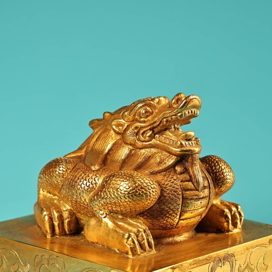 骨董店旧蔵・戰・青銅製細作・蟠龍紋鏈子盆】希少珍品・置物・賞物